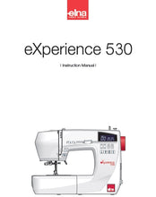 Load image into Gallery viewer, ELNA EXPERIENCE 530 INSTRUCTION MANUAL ENGLISH SEWING MACHINE