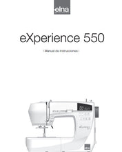 Load image into Gallery viewer, ELNA EXPERIENCE 550 MANUAL DE INSTRUCCIONES ESPANOL MAQUINA DE COSER