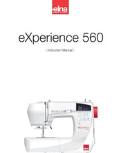 Load image into Gallery viewer, ELNA EXPERIENCE 560 INSTRUCTION MANUAL ENGLISH SEWING MACHINE