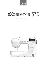 Load image into Gallery viewer, ELNA EXPERIENCE 570 MANUAL DE INSTRUCCIONES ESPANOL MAQUINA DE COSER