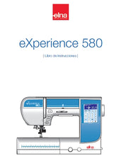 Load image into Gallery viewer, ELNA EXPERIENCE 580 LIBRO DE INSTRUCCIONES ESPANOL MAQUINA DE COSER