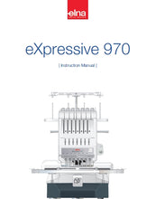 Load image into Gallery viewer, ELNA EXPRESSIVE 970 INSTRUCTION MANUAL ENGLISH SEWING MACHINE