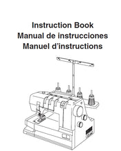 Load image into Gallery viewer, ELNA EXTEND EASYCOVER INSTRUCTION BOOK MANUAL DE INSTRUCCIONES MANUEL D'INSTRUCTIONS ENG ESP FRANC SEWING MACHINE MAQUINA DE COSER MACHINE A COUDRE