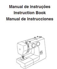 Load image into Gallery viewer, ELNA SEW75 MANUAL DE INSTRUCOES INSTRUCTION BOOK MANUAL DE INSTRUCCIONES PORT ENG ESP MAQUINA DA COSTURA SEWING MACHINE MAQUINA DE COSER