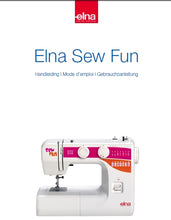 Load image into Gallery viewer, ELNA SEW FUN HANDLEIDING MODE D'EMPLOI GEBRAUCHSANLEITUNG NL FRANC DEUT NAAIMACHINE MACHINE A COUDRE NAHMASCHINE