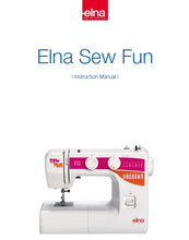 Load image into Gallery viewer, ELNA SEW FUN INSTRUCTION MANUAL ENGLISH SEWING MACHINE