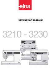 Load image into Gallery viewer, ELNA 3210-3230 INSTRUCTION BOOK ENGLISH SEWING MACHINE