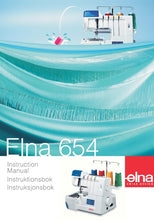 Load image into Gallery viewer, ELNA 654 INSTRUCTION MANUA/ INSTRUKTIONBOK/INSTRUKSJONSBOK ENGLISH/SVENSKA/NORSK SEWING MACHINE/SYMASKIN