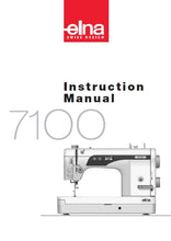 Load image into Gallery viewer, ELNA 7100 INSTRUCTION MANUAL ENGLISH SEWING MACHINE