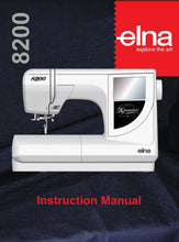 Load image into Gallery viewer, ELNA 8200 INSTRUCTION MANUAL ENGLISH SEWING MACHINE