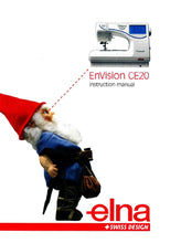 Load image into Gallery viewer, ELNA ENVISION CE20 INSTRUCTION MANUAL ENGLISH SEWING MACHINE