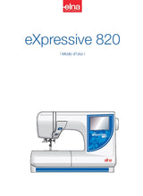 Load image into Gallery viewer, ELNA EXPRESSIVE 820 MODO D'USO ITALIANO MACCHINA DA CUCIRE