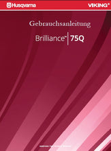 Load image into Gallery viewer, HUSQVARNA VIKING BRILLIANCE 75Q GEBRAUCHSANLEITUNG DEUTSCH NAHMASCHINE
