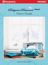 Load image into Gallery viewer, HUSQVARNA VIKING DESIGNER DIAMOND DELUXE USERS GUIDE ENGLISH SEWING MACHINE