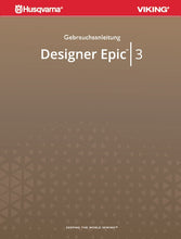 Load image into Gallery viewer, HUSQVARNA VIKING DESIGNER EPIC 3 GEBRAUCHSANLEITUNG DEUTSCH NAHMASCHINE