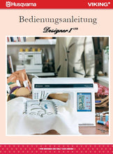 Load image into Gallery viewer, HUSQVARNA VIKING DESIGNER I BEDIENUNGSANLEITUNG DEUTSCH NAHMASCHINE