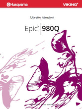 Load image into Gallery viewer, HUSQVARNA VIKING EPIC 980Q LIBRETTO ISTRUZIONI ITALIANO MACCHINA DA CUCIRE