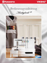 Load image into Gallery viewer, HUSQVARNA VIKING HUSKYLOCK s21 BEDIENUNGSANLEITUNG DEUTSCH NAHMASCHINE