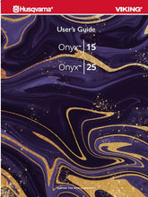 Load image into Gallery viewer, HUSQVARNA VIKING ONYX 15 25 USERS GUIDE ENGLISH SEWING MACHINE