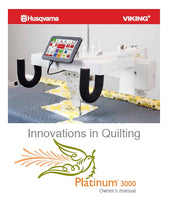 Load image into Gallery viewer, HUSQVARNA VIKING PLATINUM 3000 OWNERS MANUAL ENGLISH SEWING MACHINE