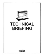 Load image into Gallery viewer, HUSQVARNA VIKING TECHNICAL BRIEFING SERVICE MANUAL ENGLISH SEWING MACHINE
