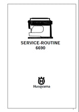 Load image into Gallery viewer, HUSQVARNA 6690 SERVICE MANUAL ENGLISH SEWING MACHINE