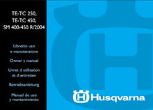 Load image into Gallery viewer, HUSQVARNA TE250 TC250 TE450 TC450 SM400 SM450 SM-450R/2004 OWNERS MANUAL IT ENG FR DE ES MOTORCYCLE