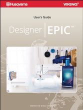 Load image into Gallery viewer, HUSQVARNA VIKING DESIGNER EPIC USERS GUIDE ENGLISH SEWING MACHINE