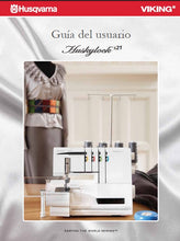 Load image into Gallery viewer, HUSQVARNA VIKING HUSKYLOCK S21 GUIA DEL USUARIO ESPANOL MAQUINA DE COSER