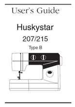 Load image into Gallery viewer, HUSQVARNA VIKING HUSKYSTAR 207 215 TYPE B USERS GUIDE ENGLISH SEWING MACHINE