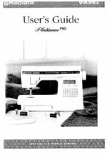 Load image into Gallery viewer, HUSQVARNA VIKING PLATINUM 750 USERS GUIDE ENGLISH SEWING MACHINE