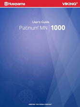 Load image into Gallery viewer, HUSQVARNA VIKING PLATINUM MN/1000 USERS GUIDE ENGLISH SEWING MACHINE