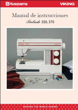 Load image into Gallery viewer, HUSQVARNA VIKING PRELUDE 350 370 MANUAL DE INSTRUCCIONES ESP MAQUINA DE COSER