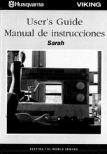 Load image into Gallery viewer, HUSQVARNA VIKING SARAH USERS GUIDE MANUAL DE INSTRUCCIONES ENG ESP SEWING MACHINE MAQUINA DE COSER