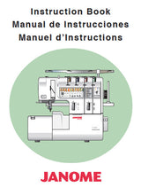 Load image into Gallery viewer, JANOME 1100D PROFESSIONAL INSTRUCTION BOOK ENGLISH ESPANOL FRANCAIS SEWING MACHINE