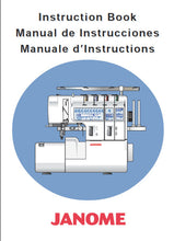 Load image into Gallery viewer, JANOME 1200D PROFESSIONAL INSTRUCTION BOOK ENGLISH ESPANOL FRANCAIS SEWING MACHINE