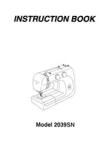 Load image into Gallery viewer, JANOME 2039SN INSTRUCTION BOOK ENGLISH SEWING MACHINE