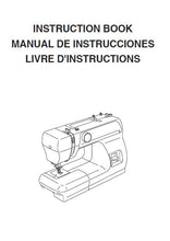Load image into Gallery viewer, JANOME 2206 INSTRUCTION BOOK ENGLISH ESPANOL FRANCAIS SEWING MACHINE