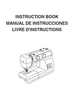 Load image into Gallery viewer, JANOME 2212 INSTRUCTION BOOK ENGLISH ESPANOL FRANCAIS SEWING MACHINE