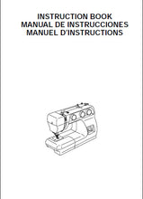 Load image into Gallery viewer, JANOME 2222 INSTRUCTION BOOK ENGLISH ESPANOL FRANCAIS SEWING MACHINE