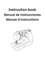 Load image into Gallery viewer, JANOME 3128 INSTRUCTION BOOK ENGLISH ESPANOL FRANCAIS SEWING MACHINE