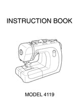 Load image into Gallery viewer, JANOME 4119 INSTRUCTION BOOK ENGLISH SEWING MACHINE