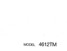 Load image into Gallery viewer, JANOME 4612TM INSTRUCTION BOOK ENGLISH SEWING MACHINE