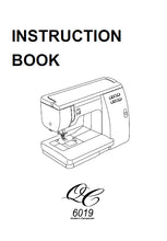 Load image into Gallery viewer, JANOME 6019QC INSTRUCTION BOOK ENGLISH SEWING MACHINE