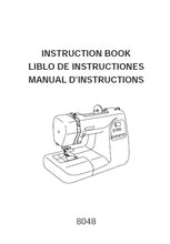 Load image into Gallery viewer, JANOME 8048 INSTRUCTION BOOK ENGLISH ESPANOL FRANCAIS SEWING MACHINE