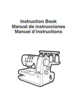 Load image into Gallery viewer, JANOME COVER PRO 1000CPX INSTRUCTION BOOK ENGLISH ESPANOL FRANCAIS SEWING MACHINE
