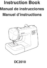 Load image into Gallery viewer, JANOME DC2010 INSTRUCTION BOOK ENGLISH ESPANOL FRANCAIS SEWING MACHINE