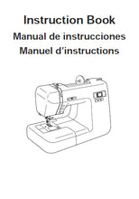 Load image into Gallery viewer, JANOME DC2011 INSTRUCTION BOOK ENGLISH ESPANOL FRANCAIS SEWING MACHINE