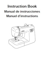 Load image into Gallery viewer, JANOME DC2013 INSTRUCTION BOOK ENGLISH ESPANOL FRANCAIS SEWING MACHINE