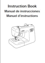 Load image into Gallery viewer, JANOME DC2014 INSTRUCTION BOOK ENGLISH ESPANOL FRANCAIS SEWING MACHINE